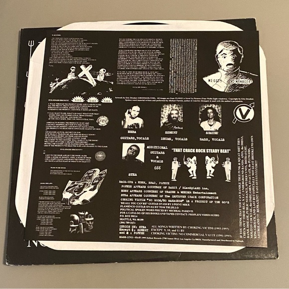 🖤 1999 Choking Victim No Gods No Managers LP Vinyl Punk Rock - Picture 5 of 15